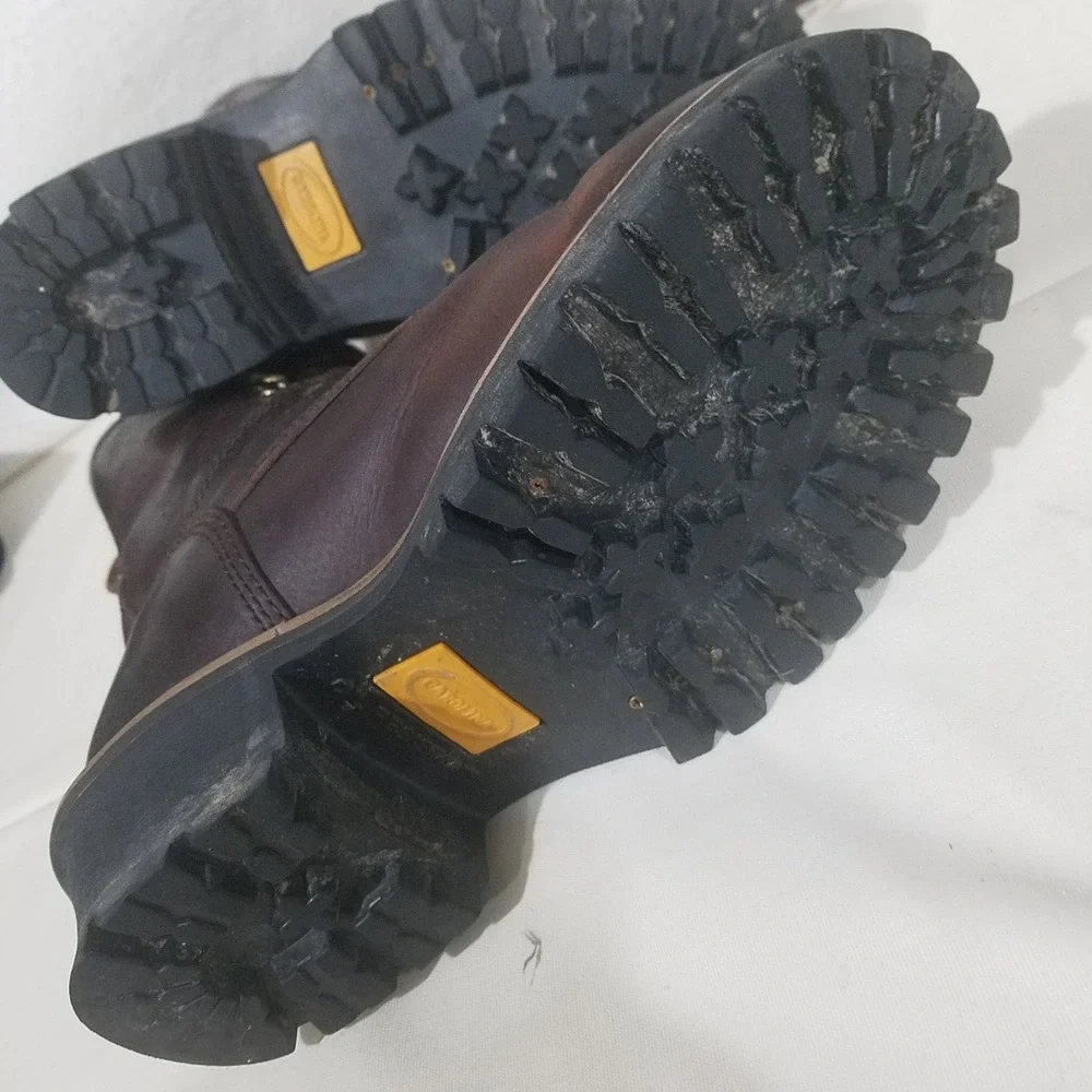 Carolina Work Boots‎ Brown Leather Lace Up Oil Resistant Mens Size 9